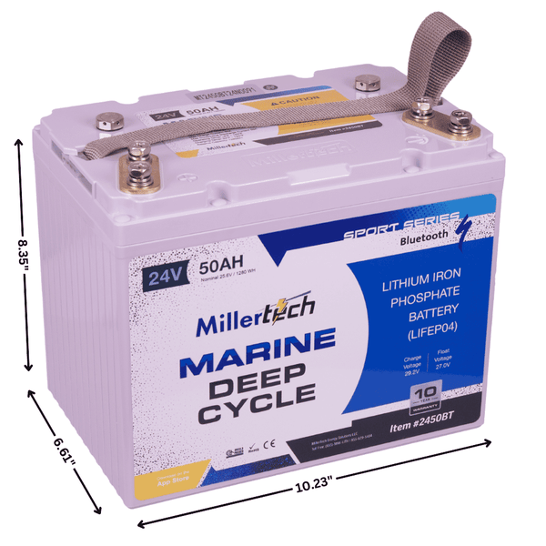 24V 50AH Sport Series Lithium Battery w/ Bluetooth (Copy) - Lithium Battery