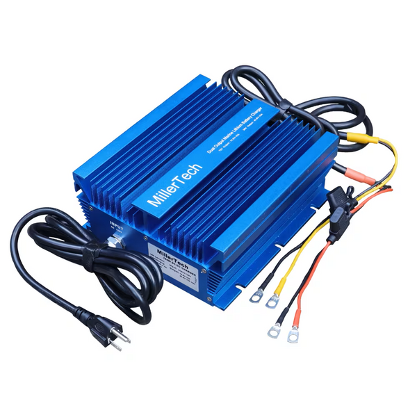 Millertech 12v-36v Dual 2-Bank LiFePo4 Lithium Charger - Battery Chargers