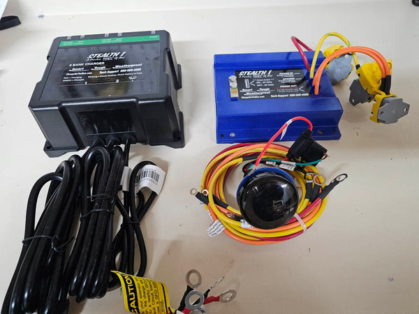 Stealth 1 on Board DC 24v-36v Charging System For Lithium Batteries - *Stealth I Max Pack Pro AC/DC With Gauge