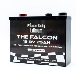 12.8V 25AH - ’THE FALCON’ - MONSTER RACING LITHIUM