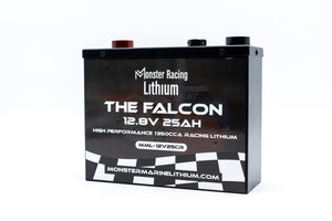12.8V 25AH - ’THE FALCON’ - MONSTER RACING LITHIUM