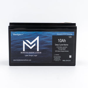 12v 10Ah Monster Marine Lithium Deep Cycle - 12V Batteries