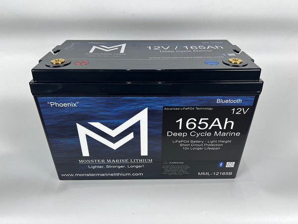 12v 165Ah Bluetooth Deep cycle lithium battery