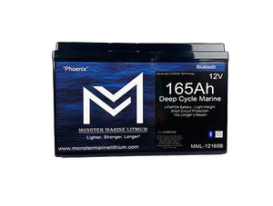 12v 165Ah Bluetooth Deep cycle lithium battery - 12V Batteries