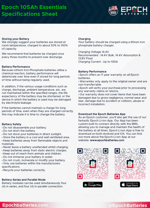 12V 300Ah Heated & Bluetooth LiFePO4 Battery - Deep Cycle Lithium Battery