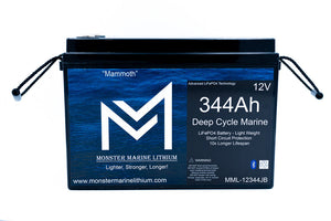 12v 344Ah Lithium Deep cycle MML-12344B Bluetooth - 12V Batteries