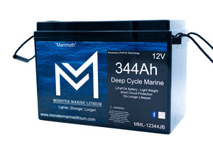 12v 344Ah Lithium Deep cycle MML-12344B Bluetooth - 12V Batteries