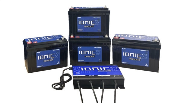 12v/36v-100/125 Ionic Battery Package with Charger