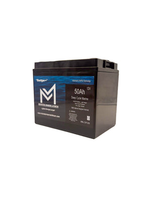 12v 50Ah Deep Cycle Lithium Marine Battery ’Hyena’ - MML-CW1250 - 12V Batteries