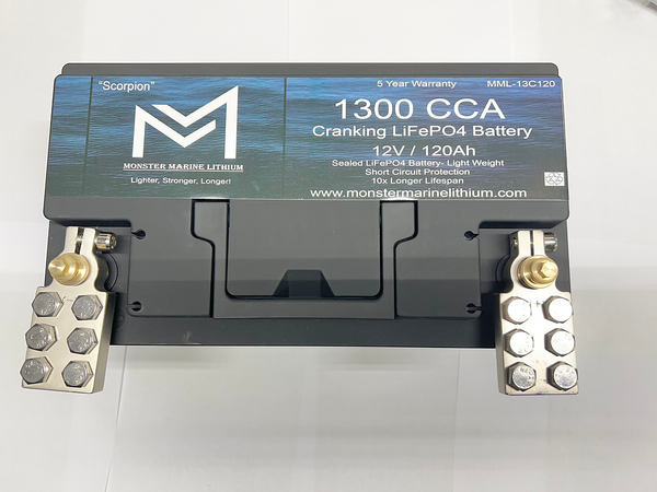 1300CCA 120Ah Dual Purpose Bluetooth Cranking Lithium ’Scorpion’