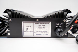 2 Bank Lithium/AGM/Lead Marine Waterproof Battery Charger - Chargers