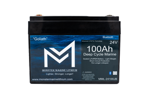 24V 100Ah Lithium Marine Trolling Motor Battery ’Goliath’ - Bluetooth