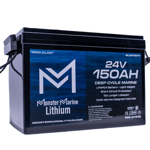 24v 150ah Lithium Marine Trolling Motor Battery ’IRON CLAW’ - Bluetooth