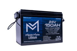 24v 150ah Lithium Marine Trolling Motor Battery ’IRON CLAW’ - Bluetooth
