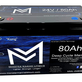 24V 80Ah Lithium Bluetooth Marine Trolling Battery ’Kong’