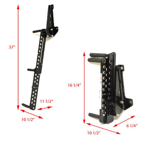 3 Step Emergency Boat Ladder with mount Engine Bolts - boat ladder