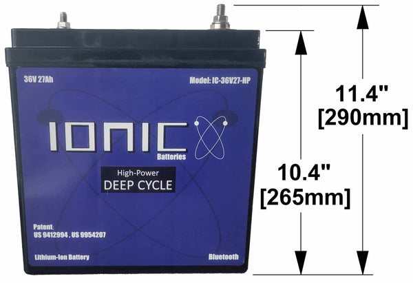 36 Volt 27Ah Deep Cycle Lithium Battery