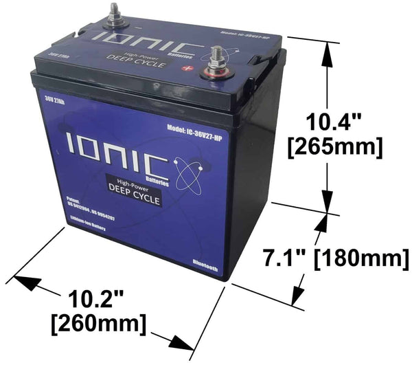 36 Volt 27Ah Deep Cycle Lithium Battery