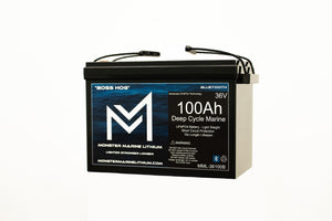 36V 100AH Bluetooth Deep Cycle Lithium Marine Trolling Battery MML-36100B “Boss Hog” - 36V Battery