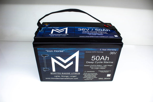 36V 50Ah Trolling Battery Bluetooth