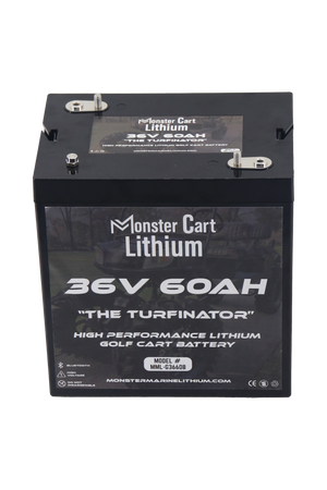 36V 60AH & charger - ’THE TURFINATOR’ - BLUETOOTH HIGH PERFORMANCE LITHIUM GOLF CART BATTERY - GC2 GROUP