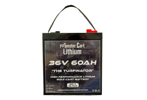 36V 60AH & charger - ’THE TURFINATOR’ - BLUETOOTH HIGH PERFORMANCE LITHIUM GOLF CART BATTERY - GC2 GROUP
