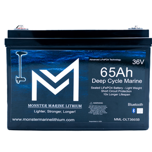 36V 65Ah Bluetooth Deep Cycle Lithium Trolling Battery - 36V Battery