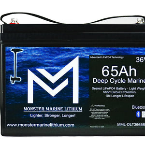 36V 65Ah Bluetooth Lithium Trolling Battery