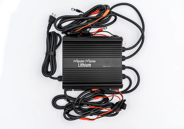 4 Bank Lithium & AGM Marine Waterproof Battery Charger - Battery Chargers