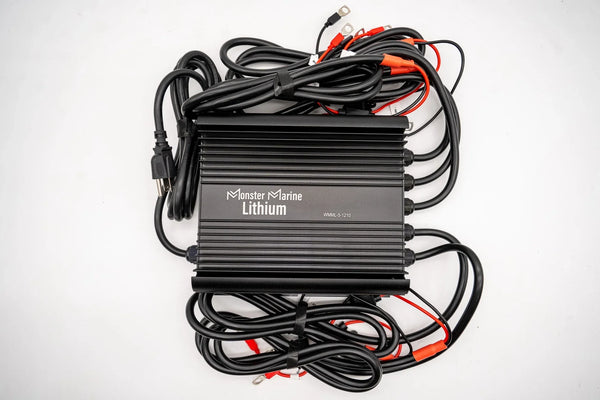 5 Bank Lithium & AGM Marine Waterproof Battery Charger - Battery Chargers