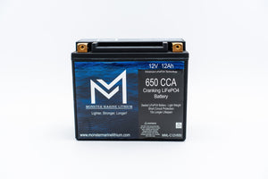 650CCA 12V 12AH Cranking Lithium Battery