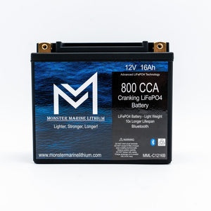 800CCA 12V 16AH Cranking Lithium Battery - BLUETOOTH
