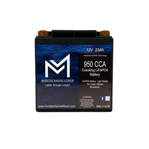 950CCA 12V 23AH Cranking Lithium Battery - BLUETOOTH - MML-C1223B