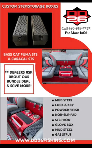 Step and Glove Box Combo for the Bass Cat PUMA STS and CARACAL STS (sold as a single box!)