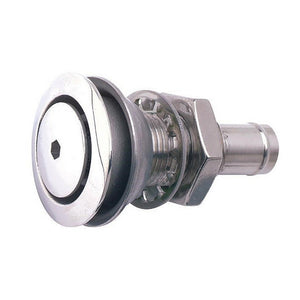 Attwood 316 Stainless Steel Alloy Flush Mount Fuel Vent - Straight Vent [66031-3] - Fuel Systems