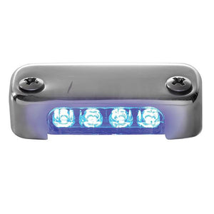 Attwood Blue LED Micro Light w/Stainless Steel Bezel Vertical Mount [6350B7] - Interior / Courtesy Light