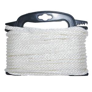 Attwood Braided Nylon Rope - 3/16’’ x 100’ - White [117553-7] - Rope & Chain