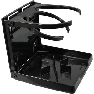 Attwood Fold-Up Drink Holder - Dual Ring - Black [2445-7] - Deck / Galley