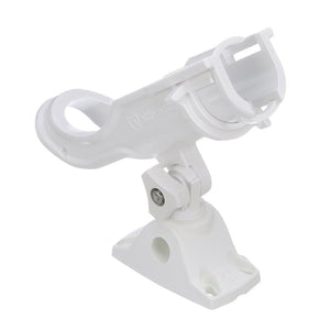 Attwood Heavy-Duty Adjustable Rod Holder w/Combo Mount - White [5009W4] - Rod Holders