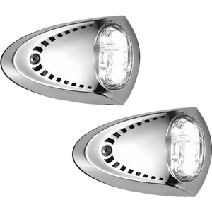 Attwood LED Docking Lights - Stainless Steel - White LED - Pair [6522SS7] - Flood/Spreader Lights