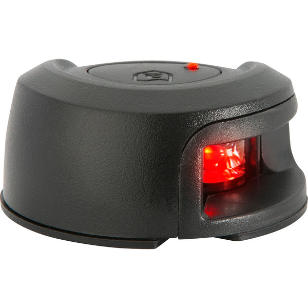 Attwood LightArmor Deck Mount Navigation Light - Black Composite - Port (red) - 2NM [NV2012PBR-7] - Navigation Lights