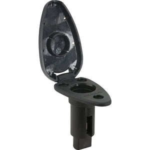 Attwood LightArmor Plug-In Base - 2 Pin - Black - Teardrop [910T2PB-7] - Accessories