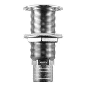 Attwood Stainless Steel Scupper Valve Barbed - 1-1/2’’ Hose Size [66553-3] - Thru-Hull Fittings