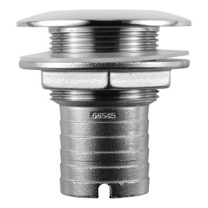 Attwood Stainless Steel Thru-Hull Short Straight Barbed - 1-1/2’’ Inner Diameter [66545-3] - Thru-Hull Fittings