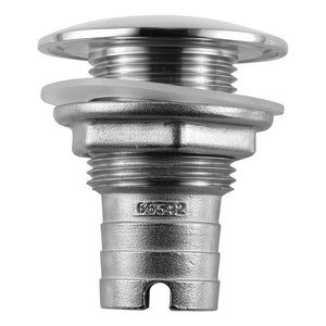 Attwood Stainless Steel Thru-Hull Short Straight Barbed - 1’’ Inner Diameter [66542-3] - Thru-Hull Fittings