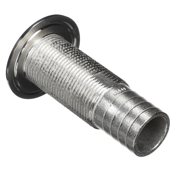 Attwood Stainless Steel Thru-Hull Standard Straight Barbed - 1-1/8’’ Inner Diameter [66549-3] - Thru-Hull Fittings