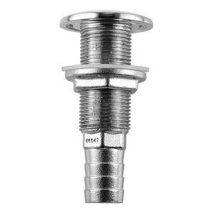 Attwood Stainless Steel Thru-Hull Standard Straight Barbed - 5/8’’ Inner Diameter [66546-3] - Thru-Hull Fittings