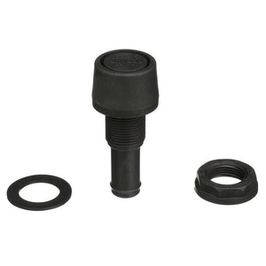 Attwood Straight Fuel Vent - Black Polypropylene [1607-3] - Fuel Systems