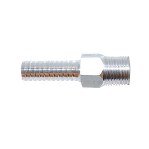 Attwood Universal Aluminum Fuel Hose Fitting - 3/8’’ NPT x 3/8’’ Barb [88FBMA102-6] - Fuel Hose & Fittings