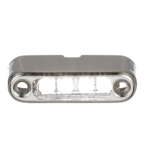 Attwood White LED Micro Light w/Stainless Steel Bezel Vertical Mount [6350W7] - Interior / Courtesy Light